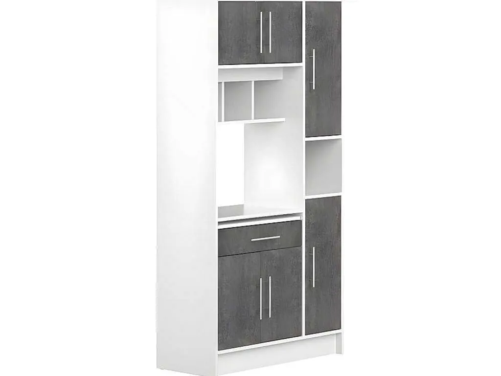Buffetkast Mady - 5 Deuren & 1 Lade - Witte Betonkleur-Vente-unique Sale