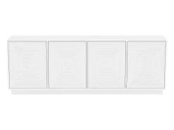 Buffetkast Met 4 Deurtjes Van Mdf - Wit - Mezulia-Vente-unique