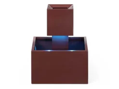 Buitenfontein Van Roestvrij Staal Met Ledverlichting - H65 Cm - Terracotta - Cardina-MYLIA Clearance