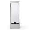 Buitenfontein Van Roestvrij Staal En Glas Met Ledverlichting - H108 Cm - Zilverkleurig - Panga-MYLIA