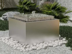 Buitenfontein Van Roestvrij Staal - H34 Cm - Zilverkleurig - Hoki-MYLIA Online