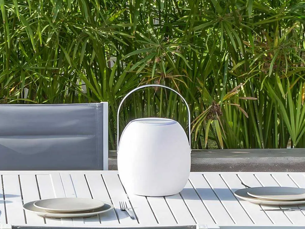 Buitenlamp Op Voet Met Bluetooth-Verbinding Speak - Metaal - H27 Cm - Veranderende Kleuren-OZAIA New