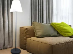 Buitenlamp Op Voet Met Led-Verlichting Wiley - Metaal - H150 Cm - Veranderende Kleuren-SOLARGEO Online