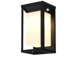 Buitenwandlamp Op Zonne-Energie Met Led - L. 15 X H. 30 Cm - Metaal - Zwart - Fozzano-SOLARGEO Outlet
