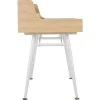 Bureau Larcos Met Opbergruimte - Eik & Wit-Vente-unique New