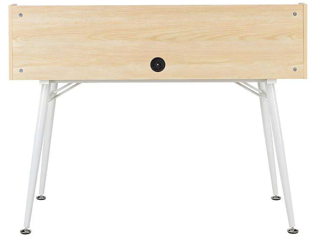 Bureau Larcos Met Opbergruimte - Eik & Wit-Vente-unique New
