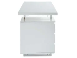 Bureau Mylan Met Opbergruimte - 3 Laden - Mdf Wit Gelakt-Vente-unique Online
