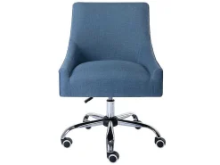 Bureaustoel - Stof - Blauw - Verstelbare Hoogte - Wondio-Vente-unique Online