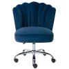 Bureaustoel - Velours - Blauw - Verstelbare Hoogte - Ruty Van-PASCAL MORABITO New