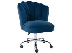 Bureaustoel - Velours - Blauw - Verstelbare Hoogte - Ruty Van-PASCAL MORABITO New