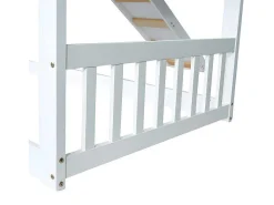 Cabine Stapelbed 90X200Cm - Massief Grenen - Met Trap En Glijbaan - Wit-ModernLuxe Sale