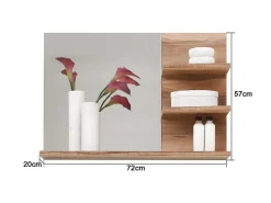Cancunboom Spiegel Bad Noten Decor.-Vente-unique Sale