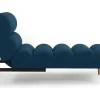 Chaise Longue Eenzits Slaapbank Cival Van Stof - Blauw-Vente-unique New