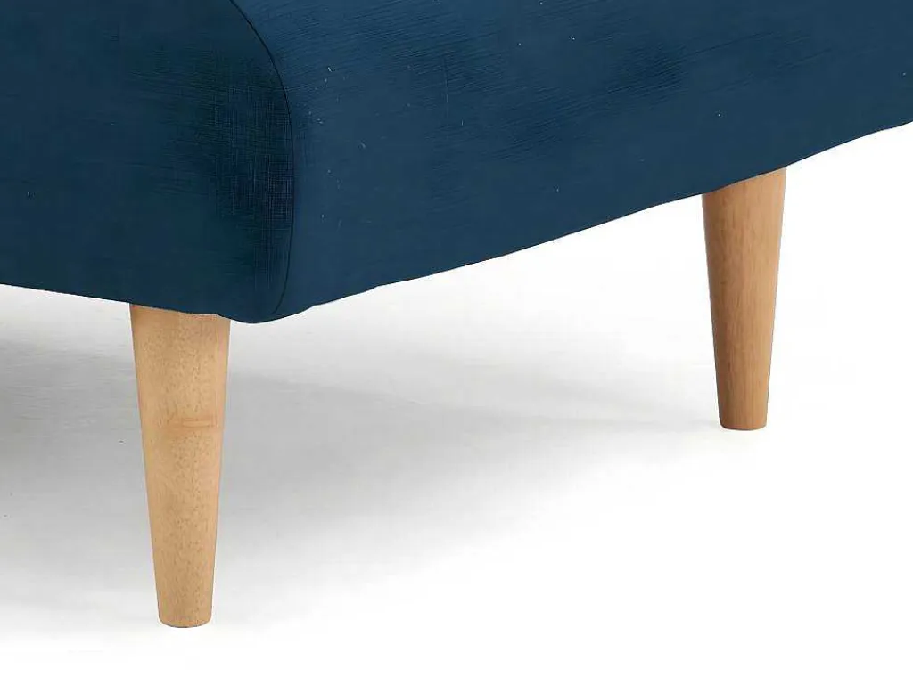 Chaise Longue Eenzits Slaapbank Cival Van Stof - Blauw-Vente-unique New