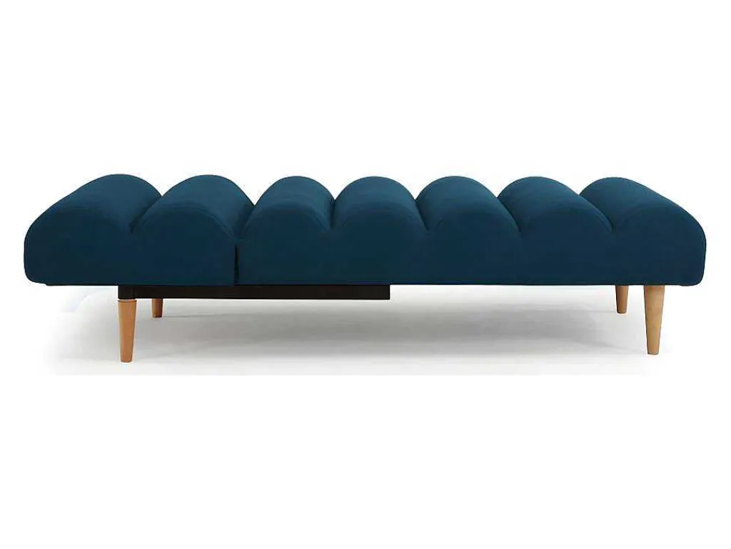 Chaise Longue Eenzits Slaapbank Cival Van Stof - Blauw-Vente-unique New