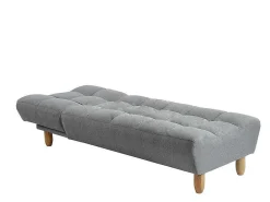 Chaise Longue Klik-Klak Van Stof - Grijs-Vente-unique Online