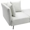 Chaise Longue Rechts Van Cremekleurige Stof Napasa-Vente-unique