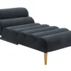 Chaise Longue/Bedbank Van Stof Cival - Antraciet-Vente-unique New