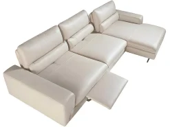 Chaiselongue Sofa (R) In Leer En Mat Staal 6152-Angel Cerda Best