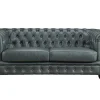 Chesterfield 3-Zitsbank Brenton 100% Buffelleer - Spaans Groen-LINEA SOFA Outlet