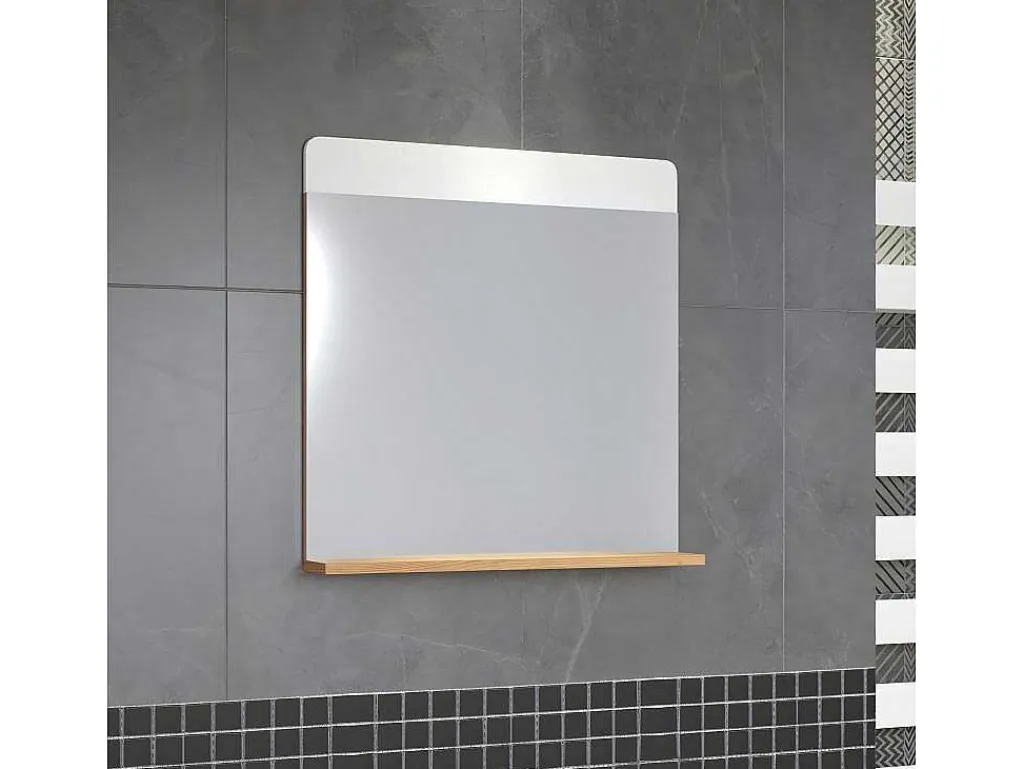 Ciara Spiegel 1 Plank Artisanaal Eiken Decor, Spiegelglas.-Trendteam Clearance