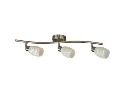 Clea Plafondlamp, Messing, Ecru, 58X9X20 Cm,-EPIKASA New