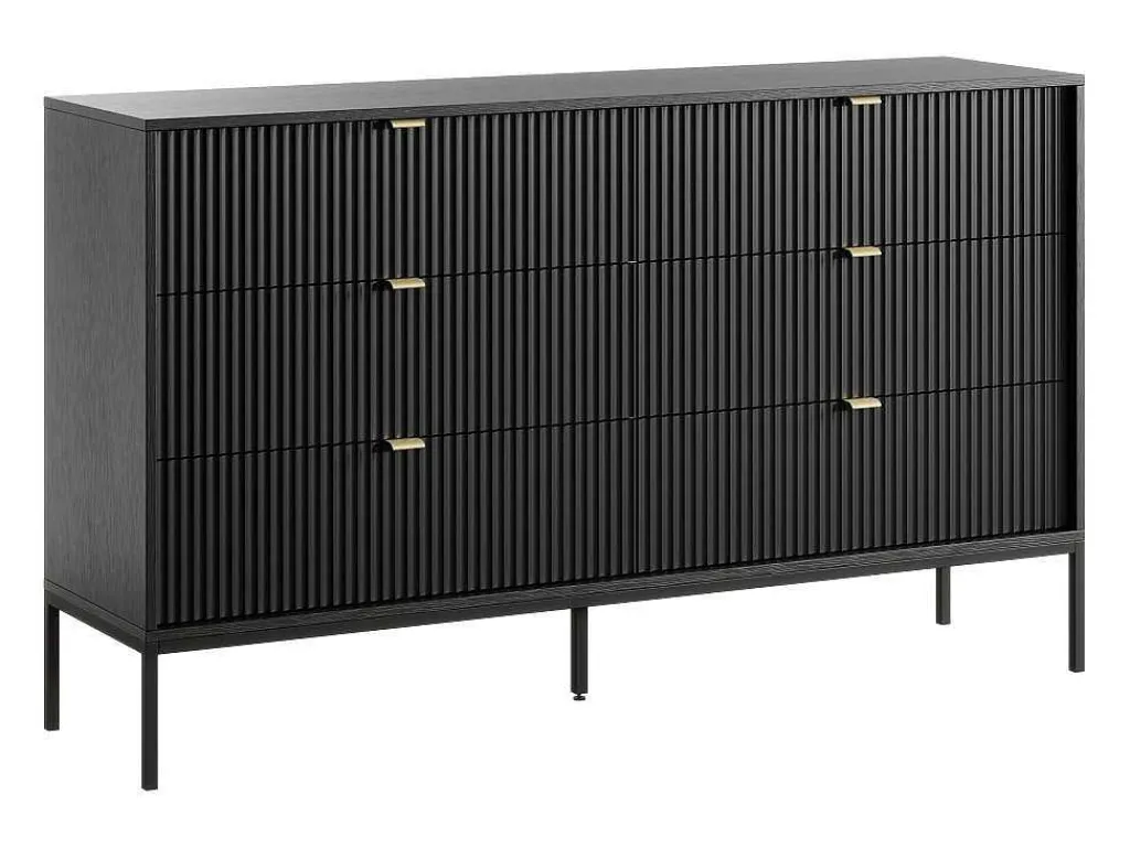 Commode Met 6 Lades - Zwart - Liouba - Van-PASCAL MORABITO Outlet