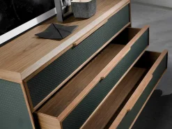 Commode Van Pvc Donkergroen En Walnoot 7150-Angel Cerda