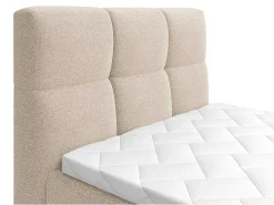 Complete Boxspringset Met Gestoffeerd Hoofdbord Elektrisch Verstelbare Relaxbedbodems Met Matras Met Topmatras 100 X 200 Cm Stoffen Bekleding Beige Lodi Van-Palacio Sale