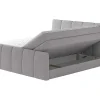 Complete Set Boxspring Met Verstelbaar Hoofdeinde + Bedbodem-Kist + Matras + Dekmatras Verone - Lichtgrijs - 160X200 Cm-Palacio Discount