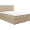 Complete Set Met Boxspring En Hoofdbord + Bedbodem + Matras + Topmatras - 180 X 200 Cm - Stof - Beige - Onan Van Ysmee-Ysmée Discount