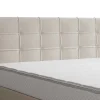 Complete Set Met Boxspring En Gecapitonneerd Hoofdbord + Bedbodem + Matras + Topmatras - 160 X 200 Cm - Stof - Beige - Inao Van Ysmee-Ysmée