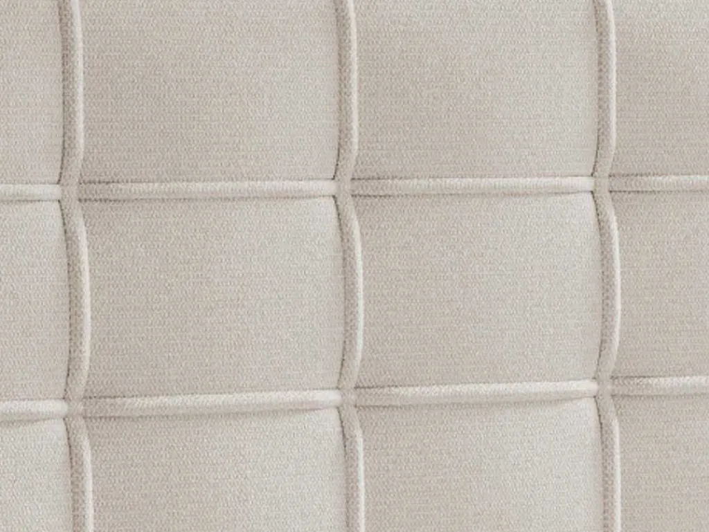 Complete Set Met Boxspring En Gecapitonneerd Hoofdbord + Bedbodem + Matras + Topmatras - 180 X 200 Cm - Stof - Beige - Inao Van Ysmee-Ysmée Online