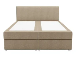 Complete Set Met Boxspring En Hoofdbord + Bedbodem + Matras + Topmatras - 160 X 200 Cm - Stof - Beige - Onan Van Ysmee-Ysmée Clearance