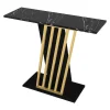 Consoletafel - Zwart Marmereffect En Goud - Orsona-Vente-unique Online