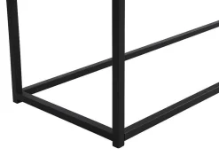 Consoletafel Met 2 Lades Van Mdf, Gehard Glas En Metaal - Licht Naturel - Camata-Vente-unique Sale
