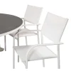 Copacabana Tuinmeubelset Tafel O140Cm En 6 Stoel Santorini Wit, Grijs, Cremekleur.-Vente-unique Online