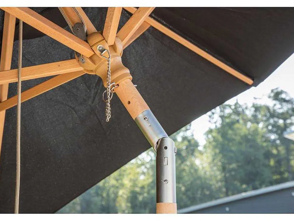 Corypho Parasol Met Kantelfunctie Zwart.-Vente-unique New