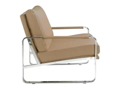 Creme Eco-Leren Gestoffeerde Fauteuil 5046-Angel Cerda New