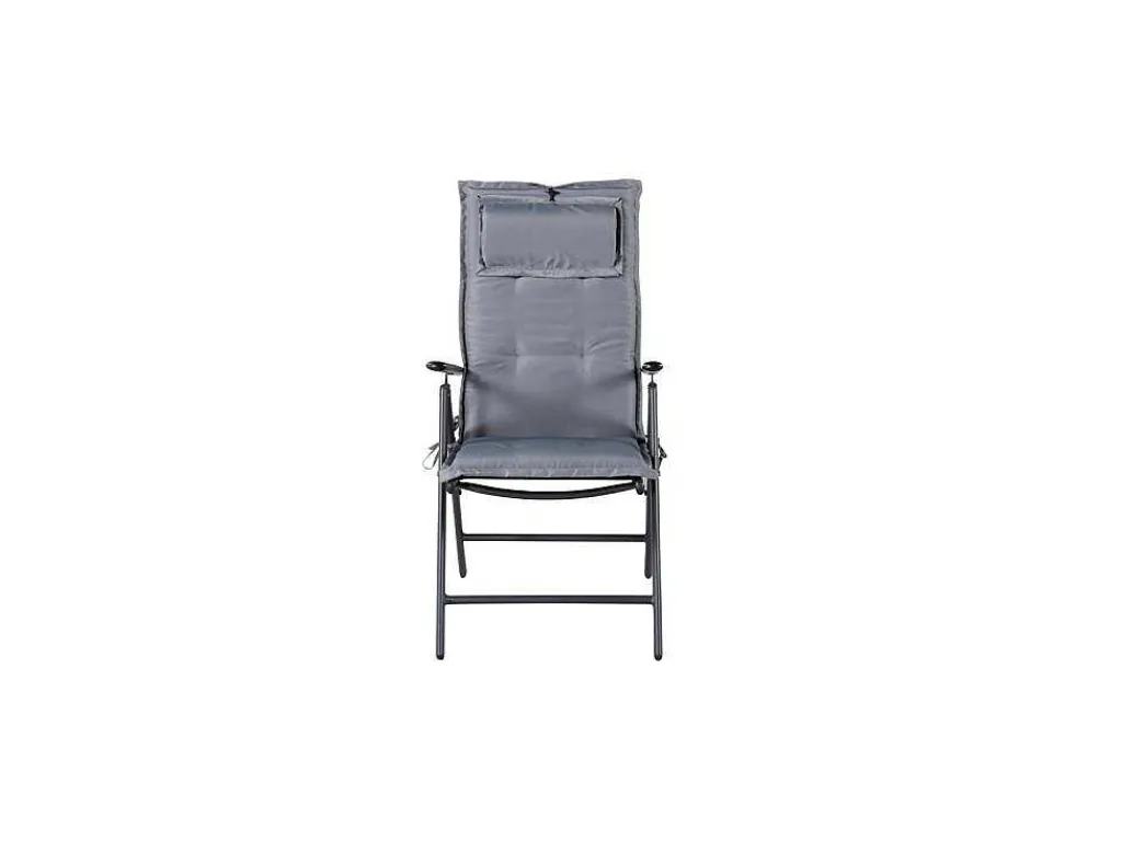 Cushio Tuinkussen Met Hoofdsteun Voor 5 Pos. Fauteuil Grijs.-Vente-unique Sale