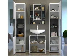 Daily Spiegelkast 1 Deur, 5 Planken, Wit.-Vente-unique Discount
