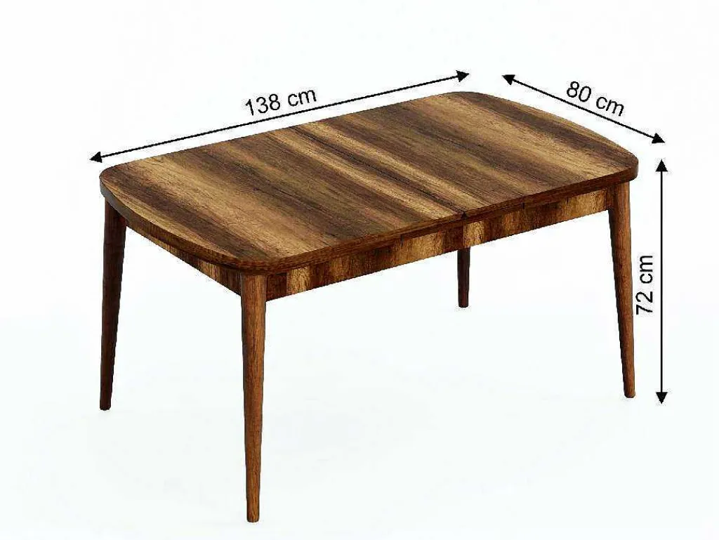 Dalila Tafel, Walnoot, 178X80X72 Cm,-EPIKASA Clearance