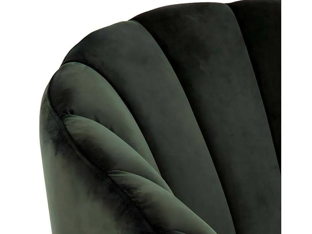 Dano Fauteuil Lounge Fauteuil Groen, Messing.-Vente-unique Discount