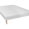 Decoratief Gewatteerde Bedbodem Met 14 Multiplex-Latten Panacea Van Dreamea - Wit - 120X190 Cm-Ysmée Outlet