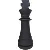 Decoratief Standbeeld Schaakspel In Cement Koning - B. 24,5 X H. 68 Cm - Gambit-MYLIA Best