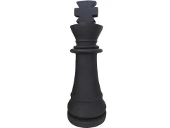 Decoratief Standbeeld Schaakspel In Cement Koning - B. 24,5 X H. 68 Cm - Gambit-MYLIA Best