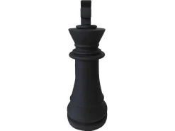 Decoratief Standbeeld Schaakspel In Cement Koning - B. 24,5 X H. 68 Cm - Gambit-MYLIA Best