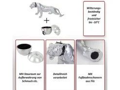 Decoratiefiguur Luipaard Appel (Set Van 2)-Vente-unique New