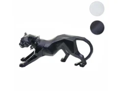 Decoratiefiguurtje Luipaard Mcw-D36 Met Kraag, Zwart Mat Met Kraag-Vente-unique Outlet