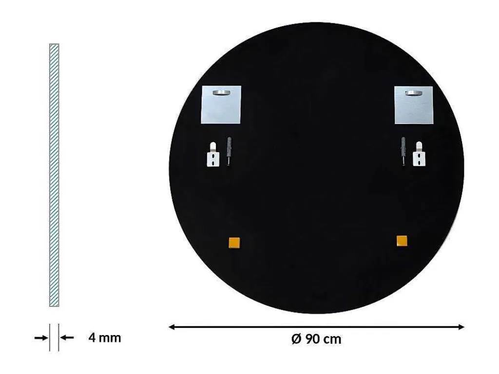Decoratieve Ronde Spiegel Premium O90-Vente-unique Discount
